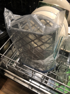 bag in full dishwasher